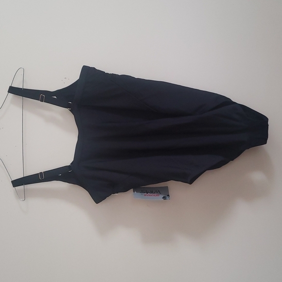 Avenue Black Fringe One Piece Swimsuit new Size 22 - Picture 4 of 8